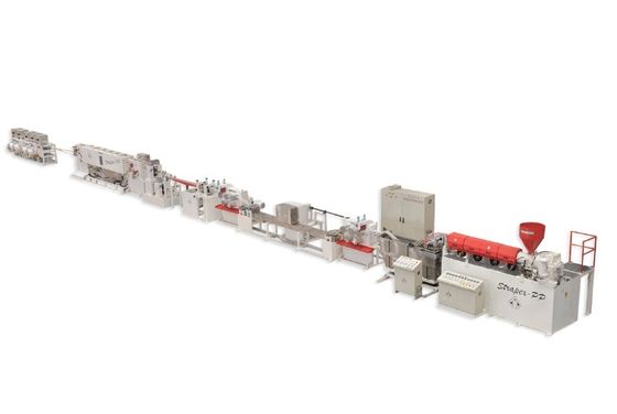 Jednoskrętowa maszyna do wytłaczania PET do opakowania pasów PLC 800 kg/h