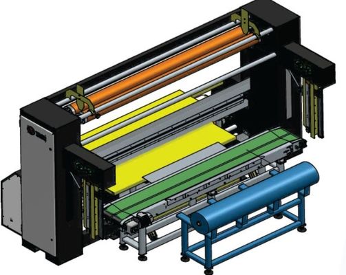Podwójny łańcuch automatyczny poduszki tkaniny Roll owinięcia maszyny sterowanie PLC