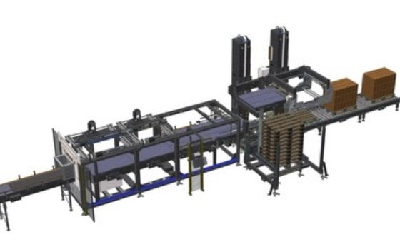 Całkowicie automatyczny system palletyzacji robotów CNC