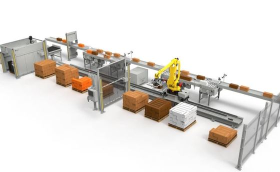 Automatyczny robot palletyzator i depalletyzator do kartonowych toreb, opakowań filmowych
