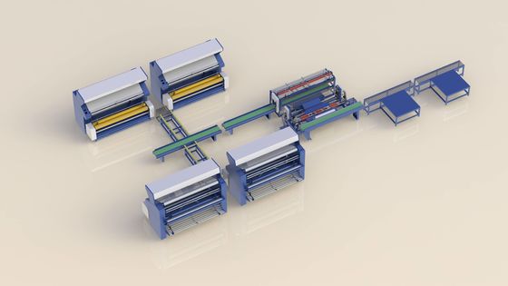 Całkowicie automatyczna maszyna do opakowań z kręgami tkanin